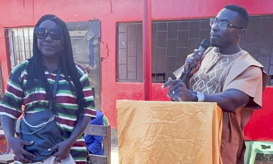 CEO Mr. Adolphus Kwaidah and Mrs. Gertrude T. Borbor (DAOKIA Principal)